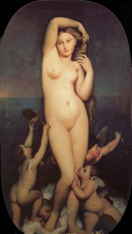 Love and beautiful goddess, Jean-Auguste Dominique Ingres